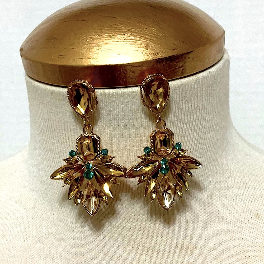 5/$25 - Statement Rhinestone Dangling Earrings